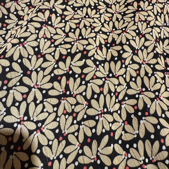 Boden High Neck Smocked Yoke Metallic Dress Sz 8 - Picture 7 of 7